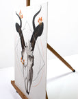 Addax-Antelope-Skull-Acrylic-Painting