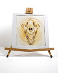 Tiger-Skull-Watercolor-Painting-Easel